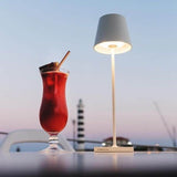 Waterproof LED table lamp with Alexa: minimalistic design and voice control
