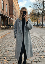 Women’s Wool-Blend Oversized Maxi Coat