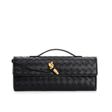Women's leather handbag | Braided shoulder strap backpack