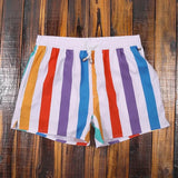 AquaWave | Men's Swim Shorts – Quick Dry Striped Design 3