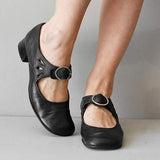 Women's Orthopedic Leather Sandals | Viscoelastic Foam Insole