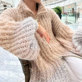 Shimmering silk sweater - Brenna