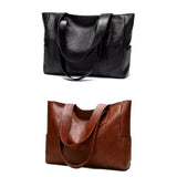 Women's Large Natural Leather Shoulder Bag | Vintage Style