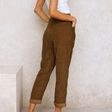 Women's Casual velvet leisure pants