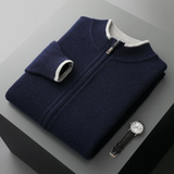 Classic wool cardigan for men