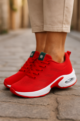 Women's purple breathable mesh sports shoes
