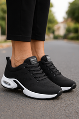 Women's purple breathable mesh sports shoes