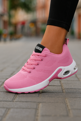 Women's purple breathable mesh sports shoes