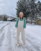 Women's Fleece Dungaree Jumpsuit | Ultra-Soft