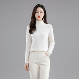 Women’s Turtleneck Knit Sweater Slim Fit Long Sleeve Pullover