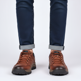 Men’s Leather Hiking Shoes Outdoor Trail Walking Lace-Up Footwear