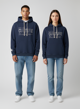 Unisex Cotton Hoodie Pullover Sweatshirt with Front Print and Kangaroo Pocket
