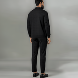 Men’s Waffle Knit Tracksuit Zip Jacket and Jogger Pants Lounge Set