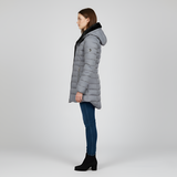 Women’s Long Padded Winter Jacket Hooded Insulated Quilted Coat