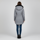 Women’s Long Padded Winter Jacket Hooded Insulated Quilted Coat