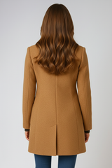 Women's High-Neck Structured Coat