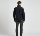 Men’s Full Zip Fleece Jacket Stand Collar Outdoor Casual Layer