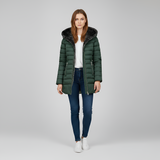 Women’s Long Padded Winter Jacket Hooded Insulated Quilted Coat