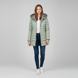 Women’s Long Padded Winter Jacket Hooded Insulated Quilted Coat