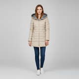 Women’s Long Padded Winter Jacket Hooded Insulated Quilted Coat