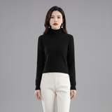 Women’s Turtleneck Knit Sweater Slim Fit Long Sleeve Pullover