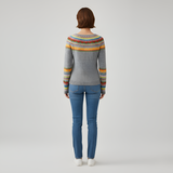 Women’s Fair Isle Knit Sweater Long Sleeve Pullover Wool Blend