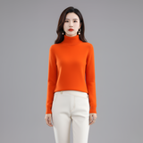Women’s Turtleneck Knit Sweater Slim Fit Long Sleeve Pullover