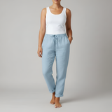 Women’s Linen Drawstring Pants Relaxed Fit Casual Trousers