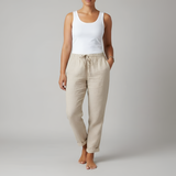 Women’s Linen Drawstring Pants Relaxed Fit Casual Trousers