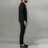 Men’s Waffle Knit Tracksuit Zip Jacket and Jogger Pants Lounge Set