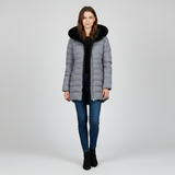 Women’s Long Padded Winter Jacket Hooded Insulated Quilted Coat