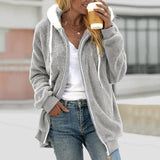 Casual sweatshirt made of plush