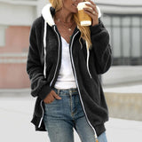 Casual sweatshirt made of plush