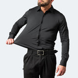Wrinkle-Free 3D Stretch Overshirt with Micro Air Channels