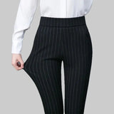 Women's Stretch Trousers | Elastic Waist | Slim Fit