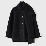 Women's Wool Blanket Coat | Open Front | Loose Fit