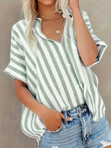 Stylish Women's Blouse with Striped Design