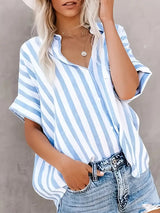 Stylish Women's Blouse with Striped Design