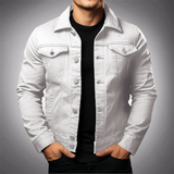 Slim denim jacket for men