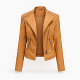 Women's Genuine Lambskin Leather Jacket | Concealed Zipper