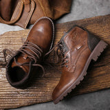 Men's Leather Ankle Boots | Cushioned Insole | Ergonomic Design