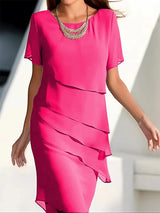 Elegant Flowing Layered Dress