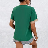 Elegant Crochet Trim Women's Blouse