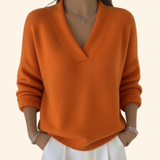 Soft V-Neck Women's Sweater | Elegant & Comfortable