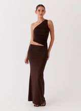 One-Shoulder Cut-Out Maxi Dress
