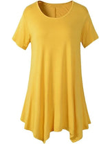 Plus Size Cotton Loose Fit Short Sleeve T-Shirt