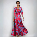 Elegant Floral Wrap Dress – Feminine Style for Everyday and Special Occasions