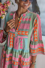 Boho Tiered Swing Dress