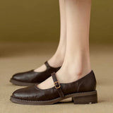 Classic Comfort Leather Mary Janes