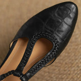 Leather Mary Janes